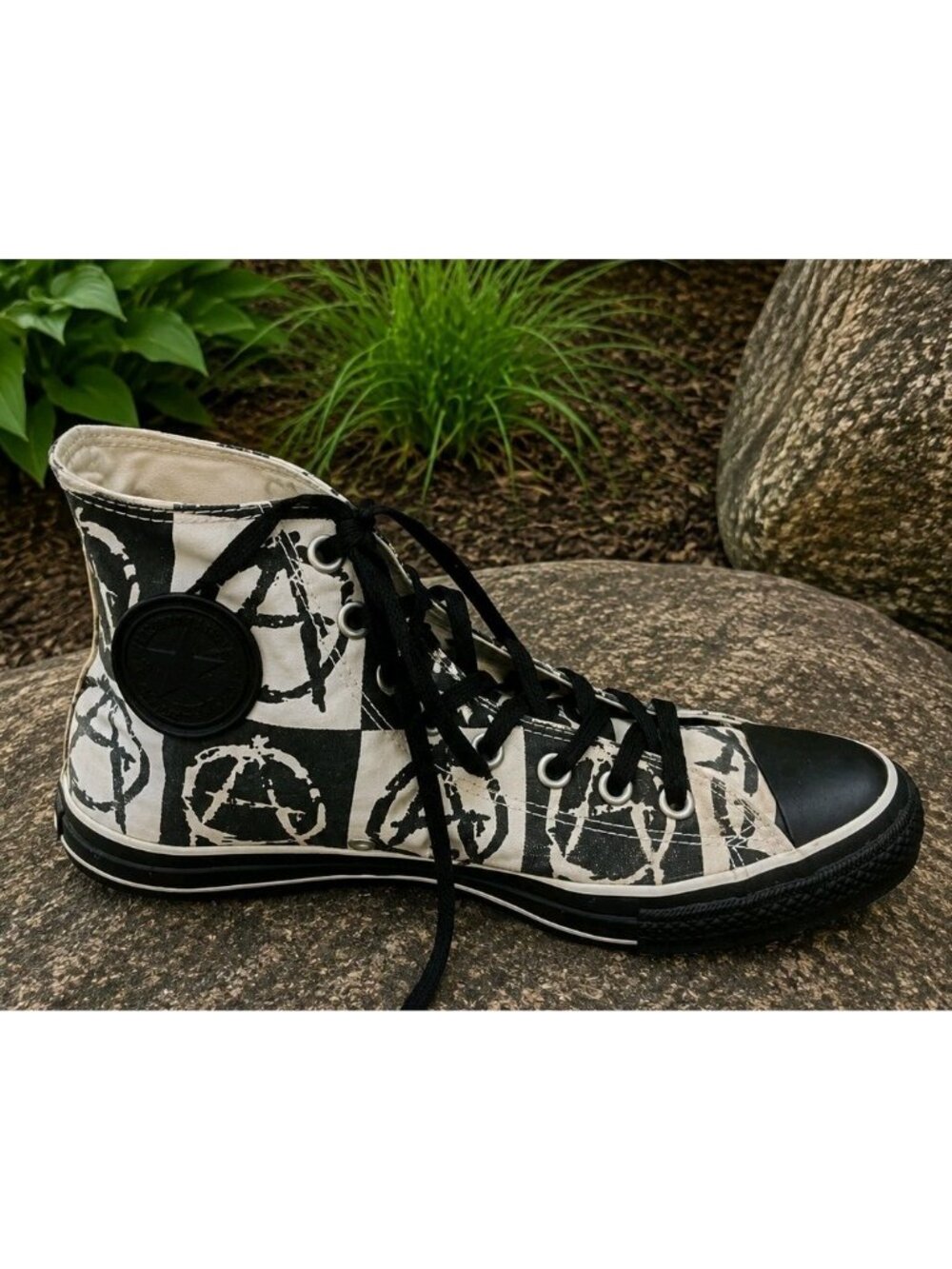 Rare Converse Chuck Taylor All Star High Tops Anarchy Men's 9 Women's 11 - Picture 5 of 9